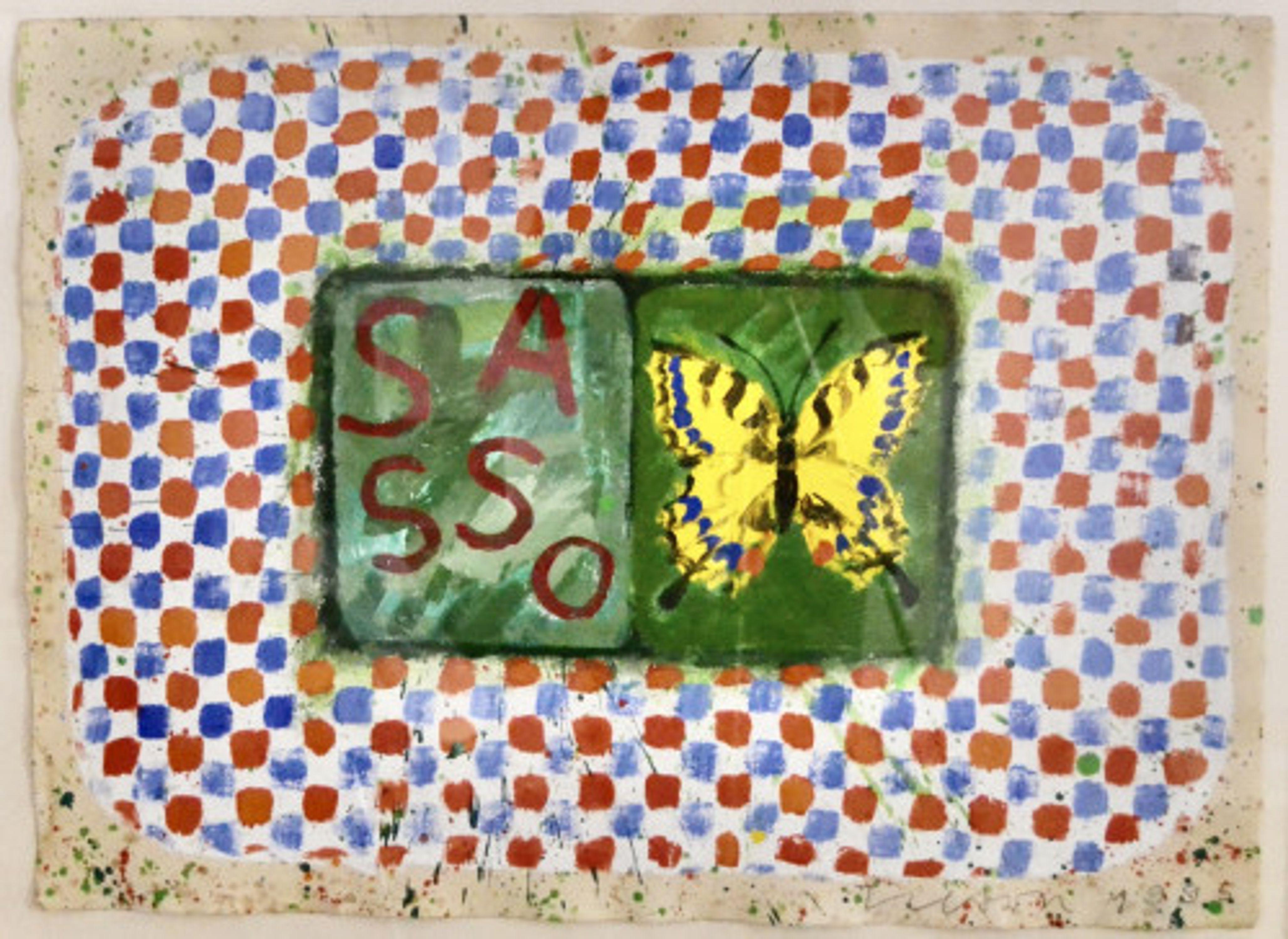 Conjunctions Swallowtail, Sasso - Painting by Joe Tilson
