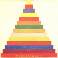 Joe Tilson "Zikkurat" 2010- Litografía offset