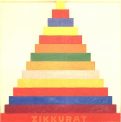 Joe Tilson « Zikkurat » 2012- Lithographie offset