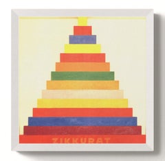 Joe Tilson « Zikkurat » 2012- Lithographie offset