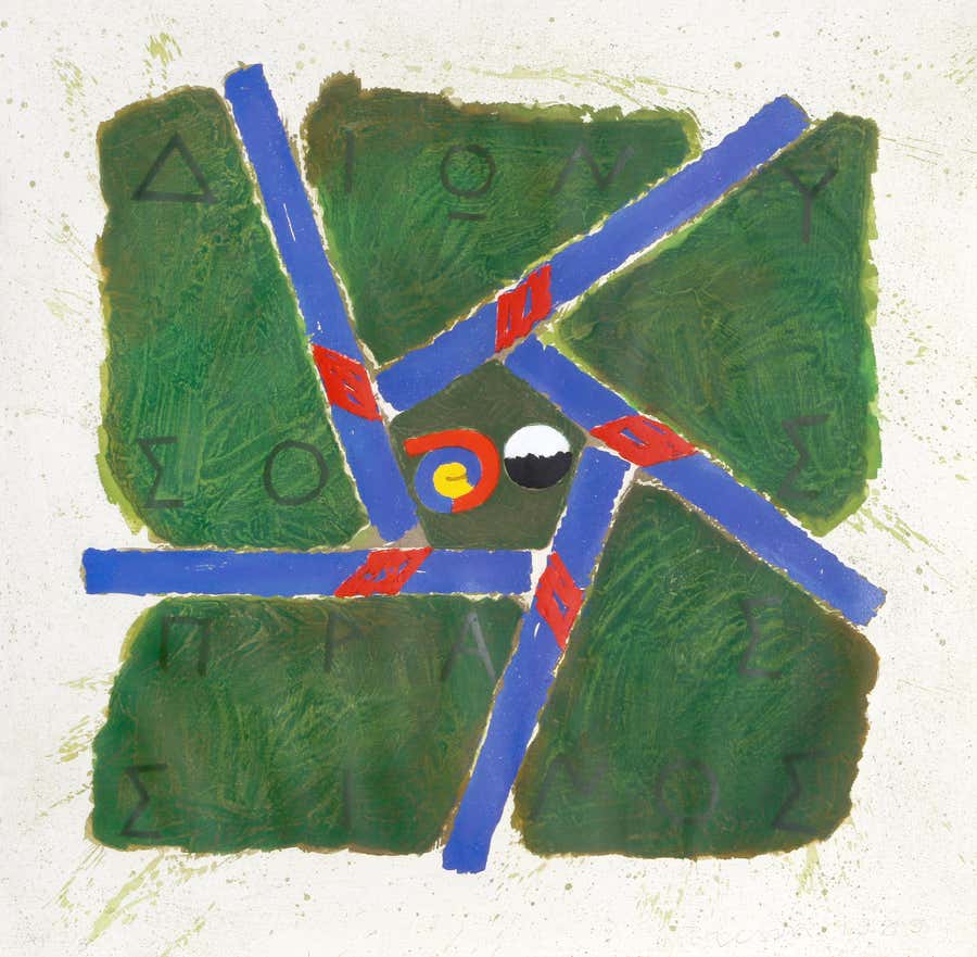 Liknon - Green, Pop Art Silkscreen by Joe Tilson