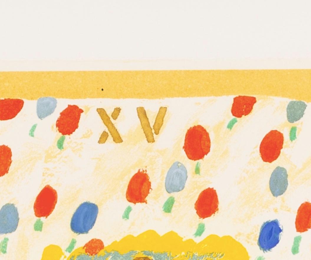 Joe Tilson 1928-2023
Polumnia, da Le nove muse, 2005
acquatinta
50 x 35.5 cm
19 3/4 x 14 in
firmato, iscritto e datato a matita

Dopo aver prestato servizio nella Royal Air Force (1946-49), Tilson studiò alla St Martin's School of Art (1949-52) e al