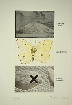 Silbury Hill – Radierung von Joe Tilson – 1976