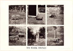 Six Mark Stones - Incisione originale di Joe Tilson - 1976