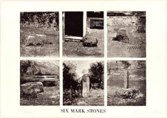 Six Mark Stones - Eau-forte originale de Joe Tilson - 1976