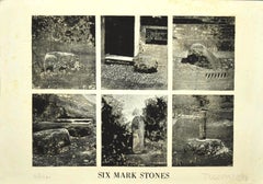 Six Mark Stones - Original Etching on Paper by Joe Tilson - 1976