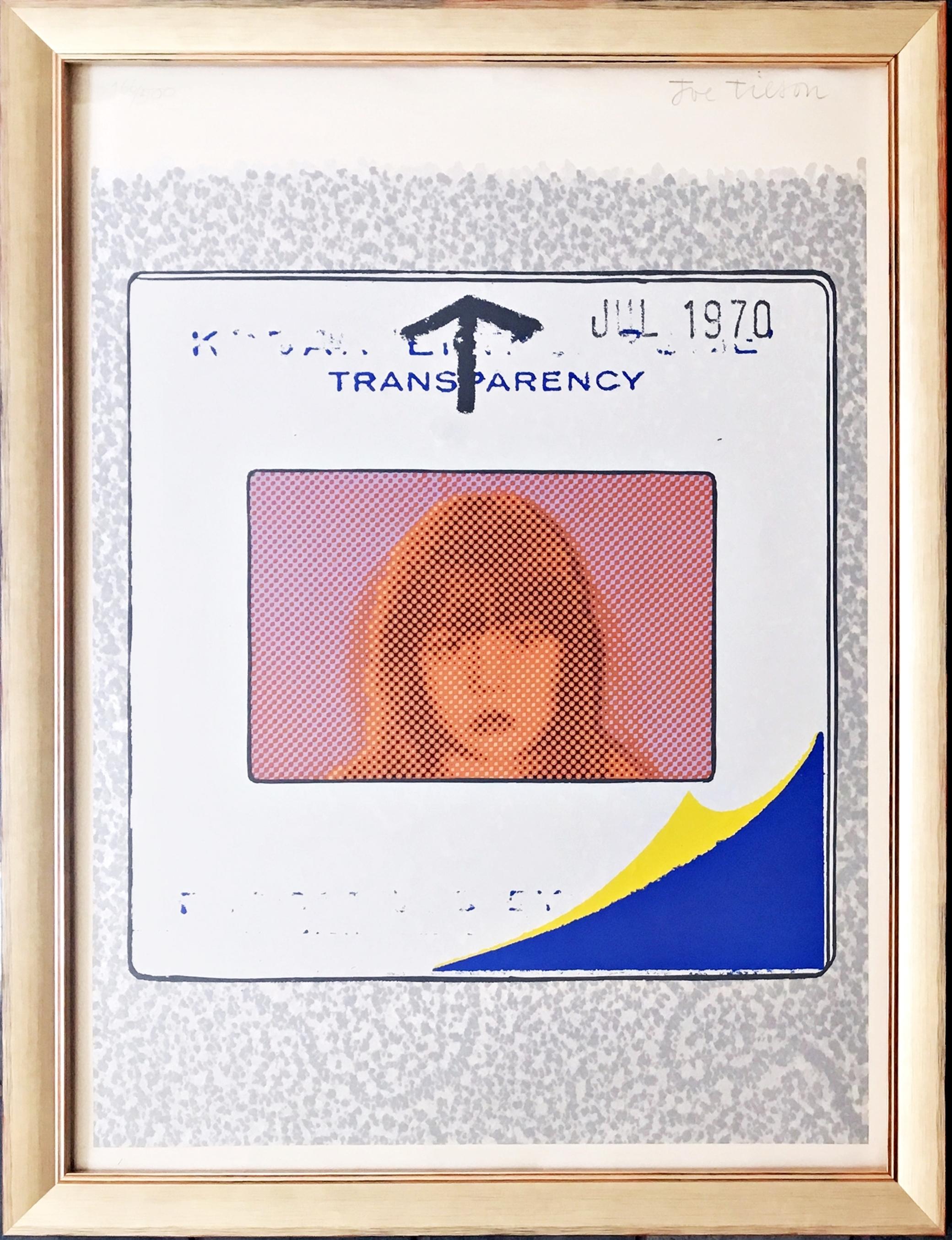 Joe Tilson Figurative Print - Transparency, signed/N limited edition print from pioneering British Pop Artist