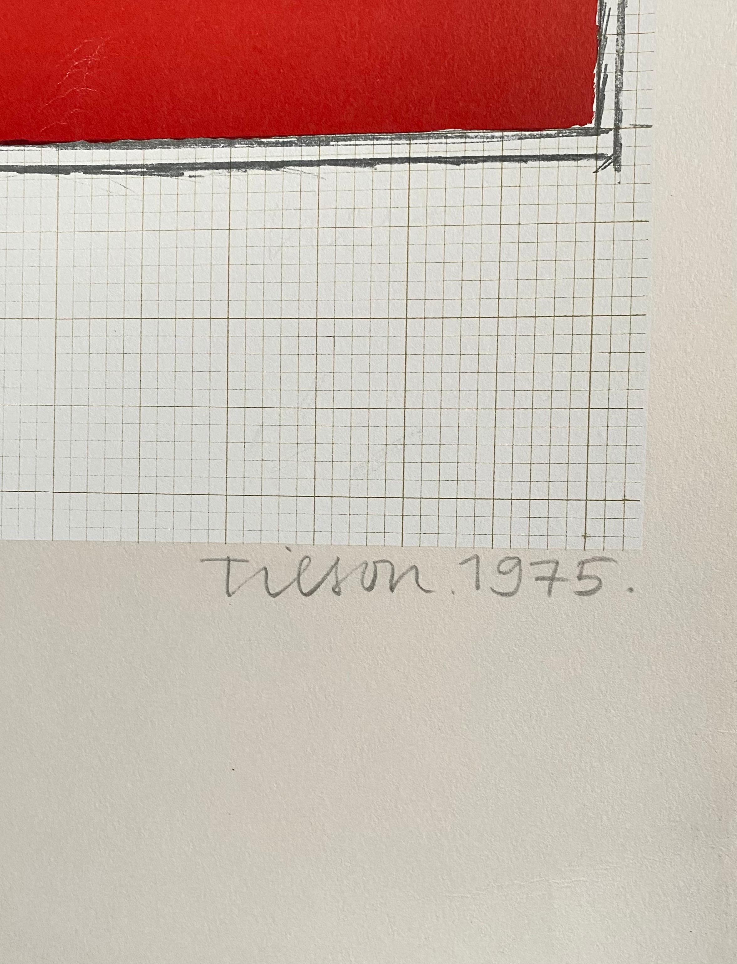 Vibrante 1975 Joe Tilson Serigrafia Pop Art britannica, Woodblock, Stampa colorata in vendita 5