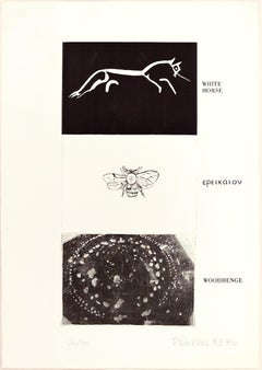 White Horse, Woodhenge - Original Erching by Joe Tilson - 1976