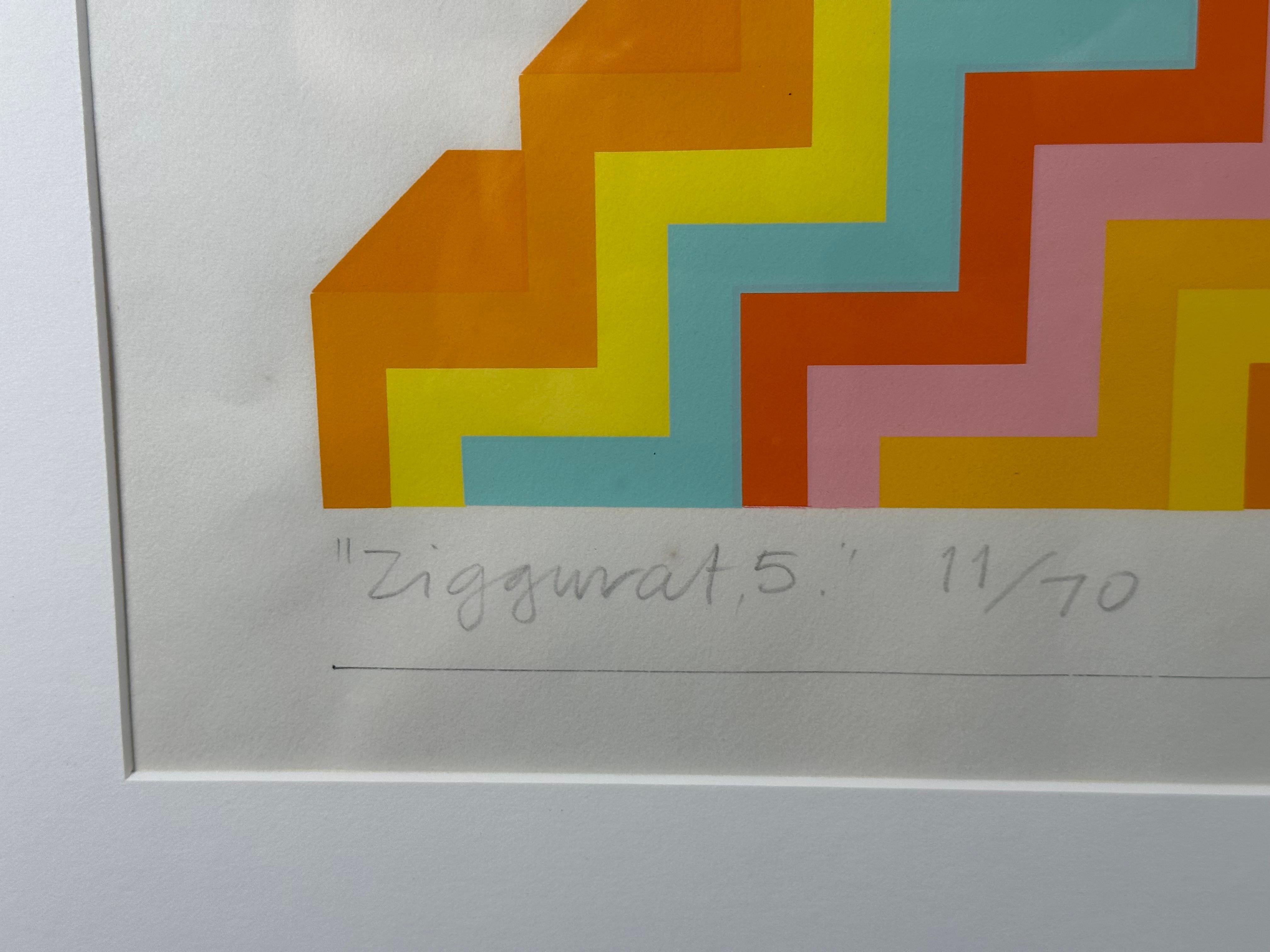 Ziggurat 5 (astrazione pop art dal bordo duro) in vendita 1