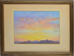 Südwestliche Wüstenlandschaft mit Sonnenuntergang von Joe Waano-Gano