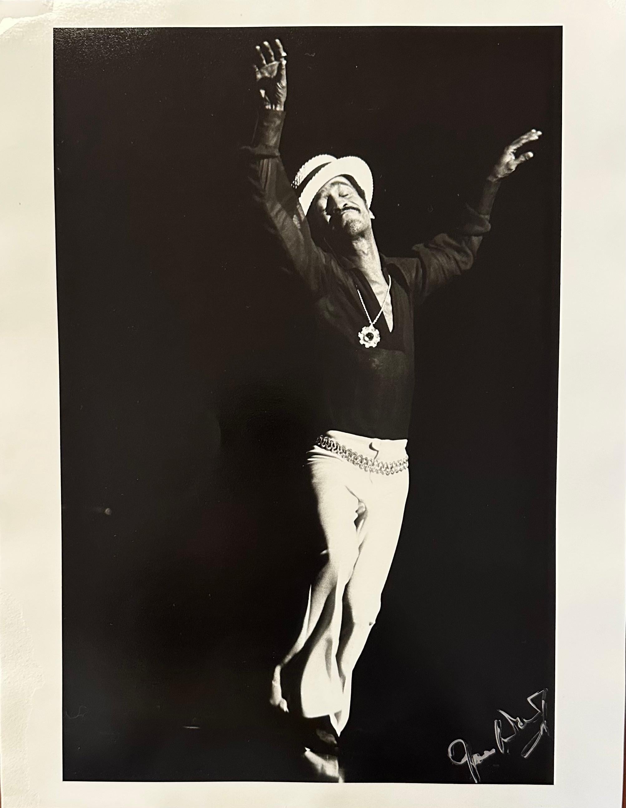 Joe Waldorf Portrait Photograph - Sammy Davis Jr., original photograph from the original negative, hand signed