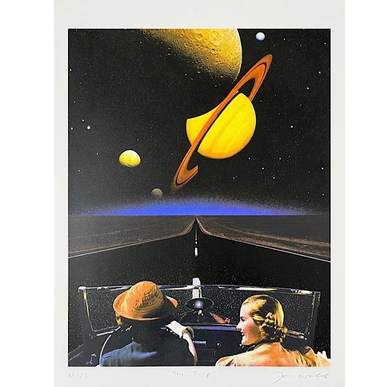 Joe Webb, The Trip, 2023

8 colour silkscreen print on Somerset Enhanced Velvet 410gsm Paper

Edition of 75

50 x 64 cm (19.68 x 25.19 in)

Hand-signed by the artist and accompanied with a COA

Favouring the hand-made over the high-tech, Joe Webb