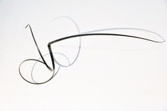 My Shadow Always Watched: Abstract Minimalist Dark Metal 3-D Wall Sculpture