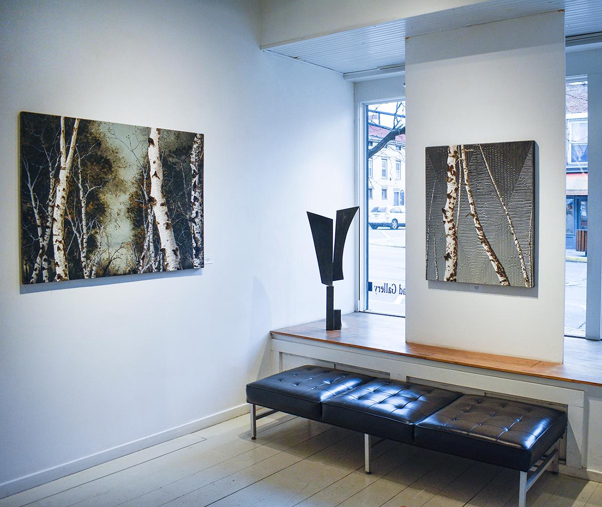 Mi sombra siempre iba por delante de mí: Escultura abstracta contemporánea de mesa oxidada en venta 1