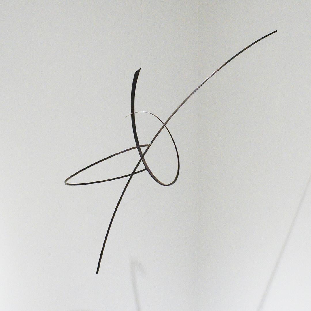 Whim Led the Way: Contemporary Abstract Oxidized Steel Wall Sculpture 1