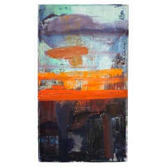 Joel Adas "Sonnenuntergang I", Seashore Scene, Modernes Abstraktes Öl auf Leinwand Gemälde