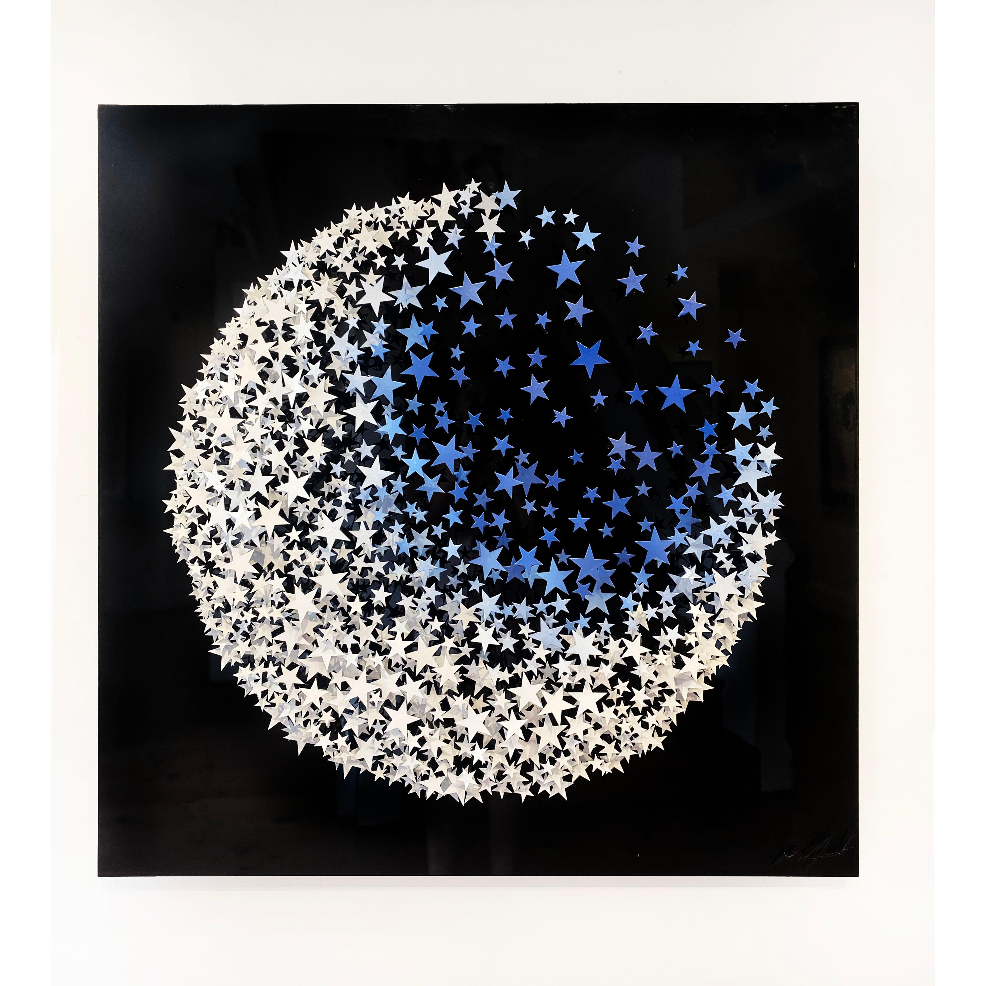 Moon (Fade to Blue) - Contemporary Sculpture by Joel Amit