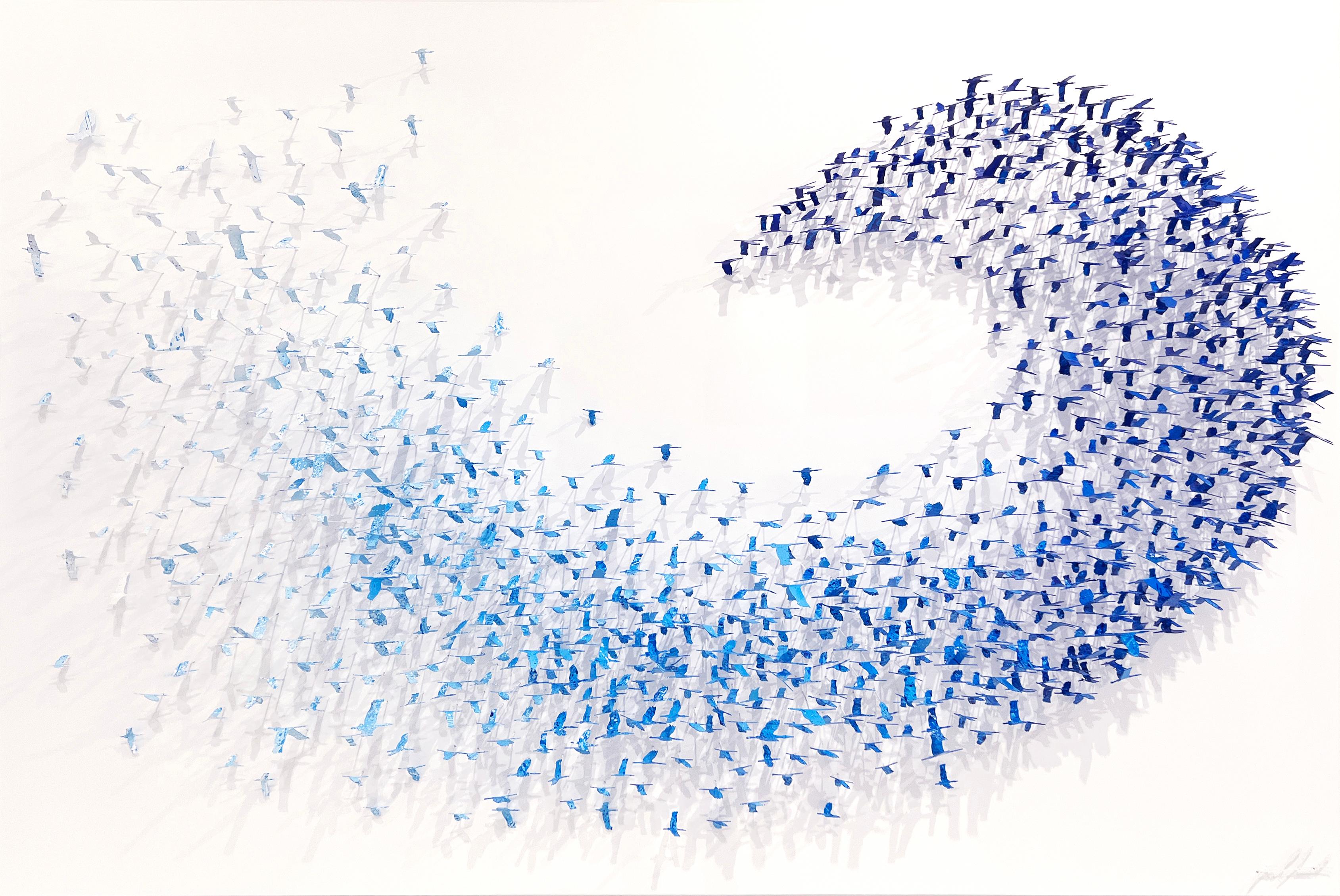 Wave - Mixed Media Art by Joel Amit