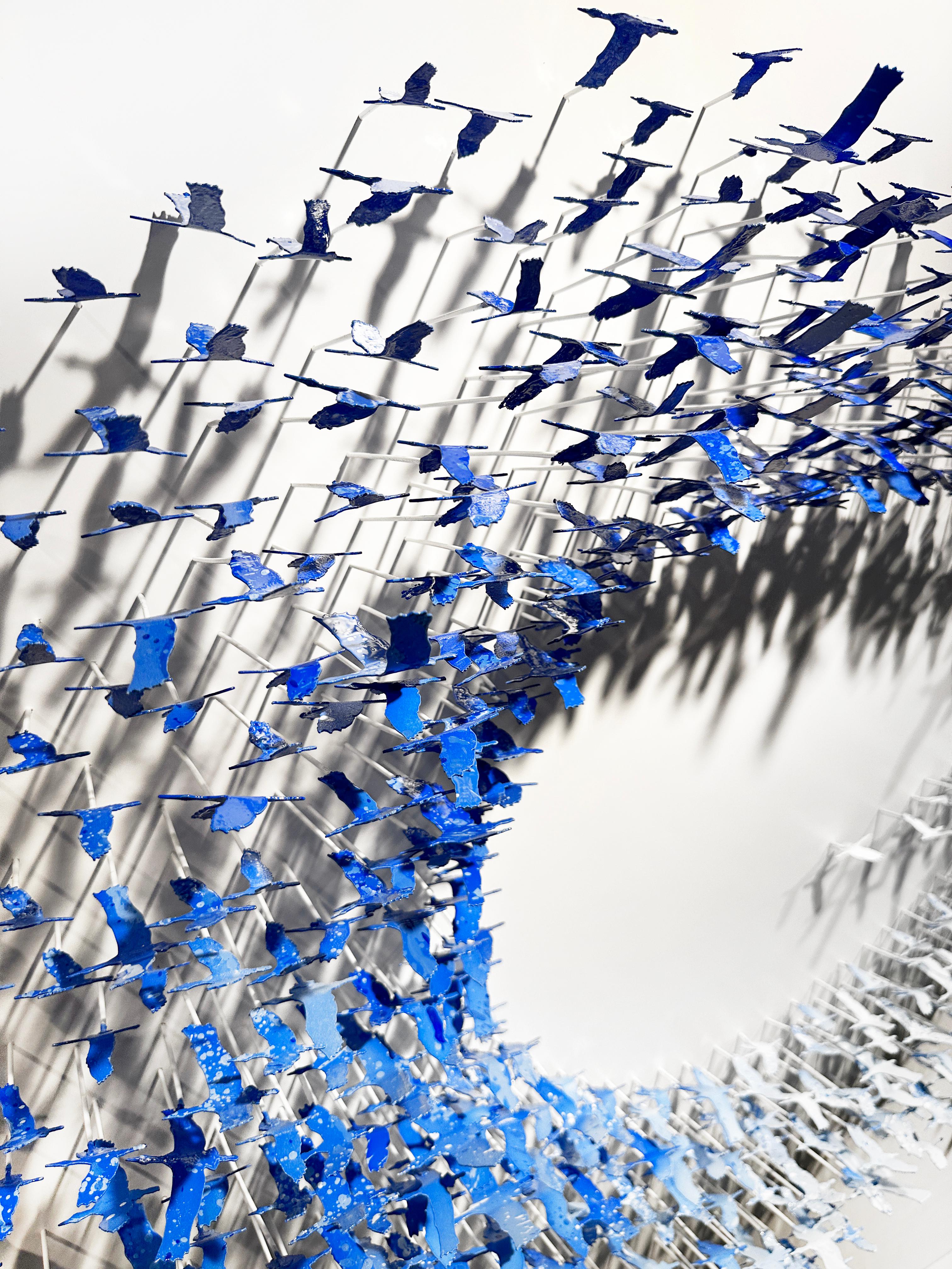 Unendlichkeit, Wandskulptur aus Metall in Mischtechnik (Zeitgenössisch), Mixed Media Art, von Joel Amit