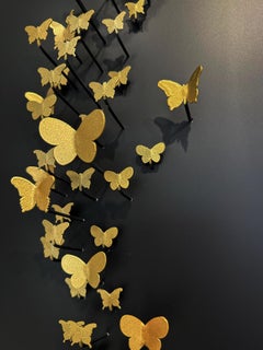 Woman, Mixed Media Metal Wall Sculpture