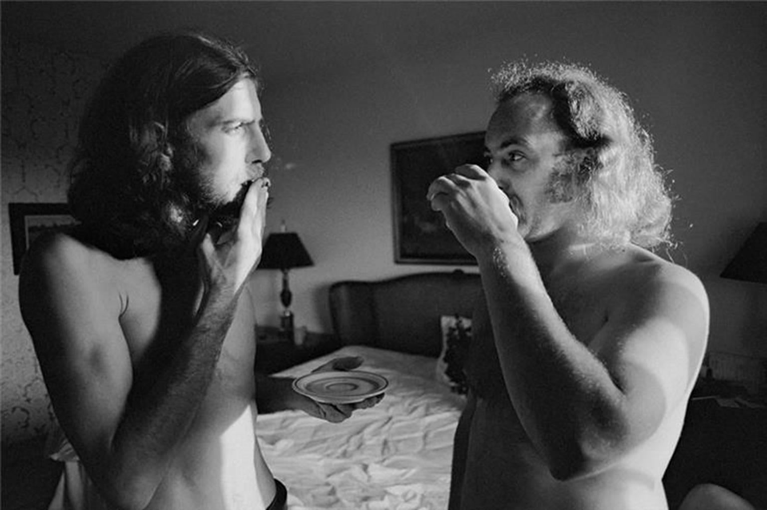 Joel Bernstein Black and White Photograph - Graham Nash & David Crosby, 1974