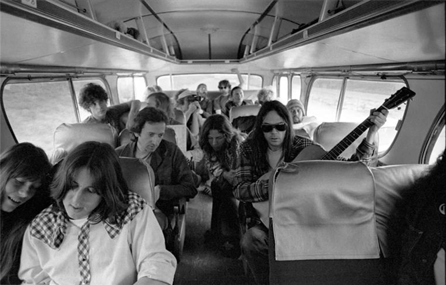 Joel Bernstein Black and White Photograph - Neil Young, 1974