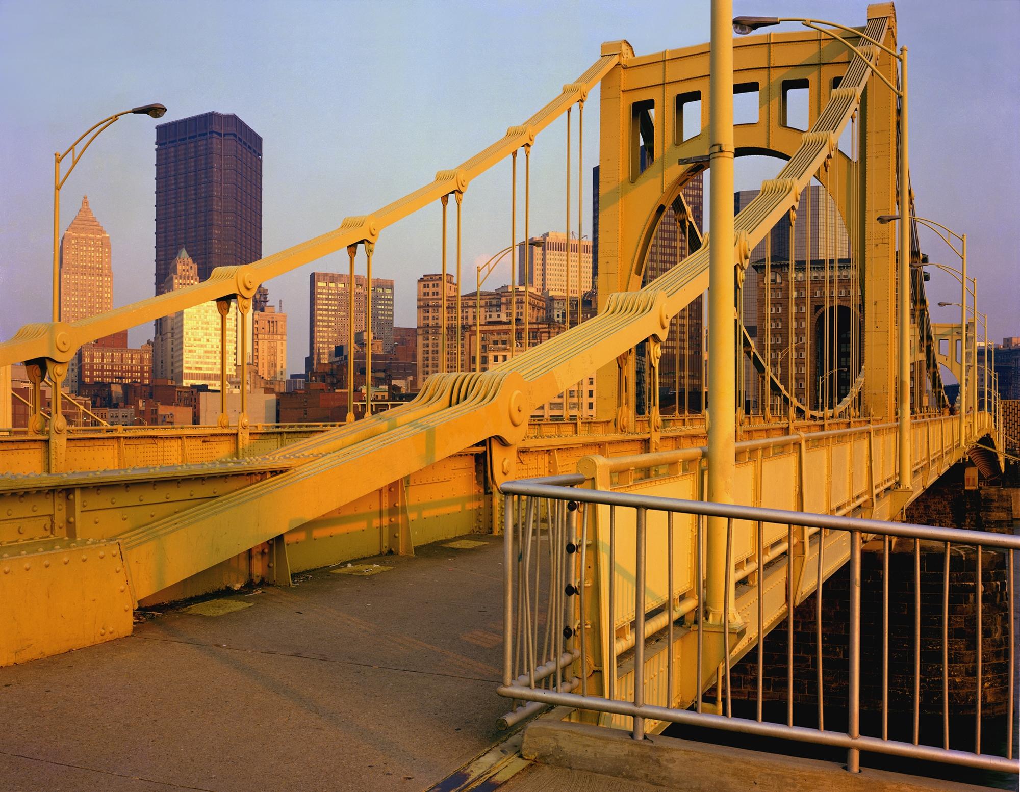 Joel Degrand Color Photograph - 6th Street Bridge, Pittsburgh, PA, Photograph, Archival Ink Jet