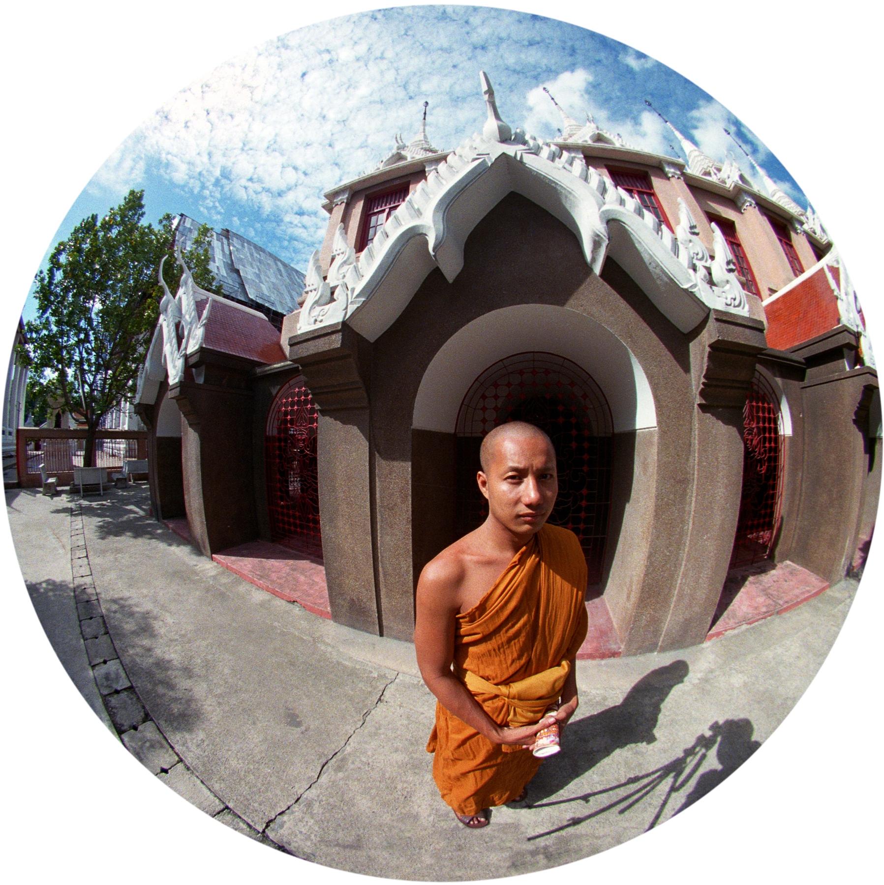 Joel Degrand Color Photograph - Buddhist Monk, Bangkok, Photograph, Archival Ink Jet