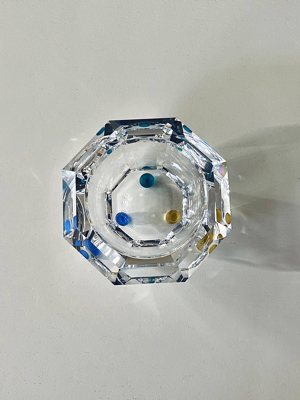 Other Joel Desgrippes Crystal Colorado Bowl for Swarovski