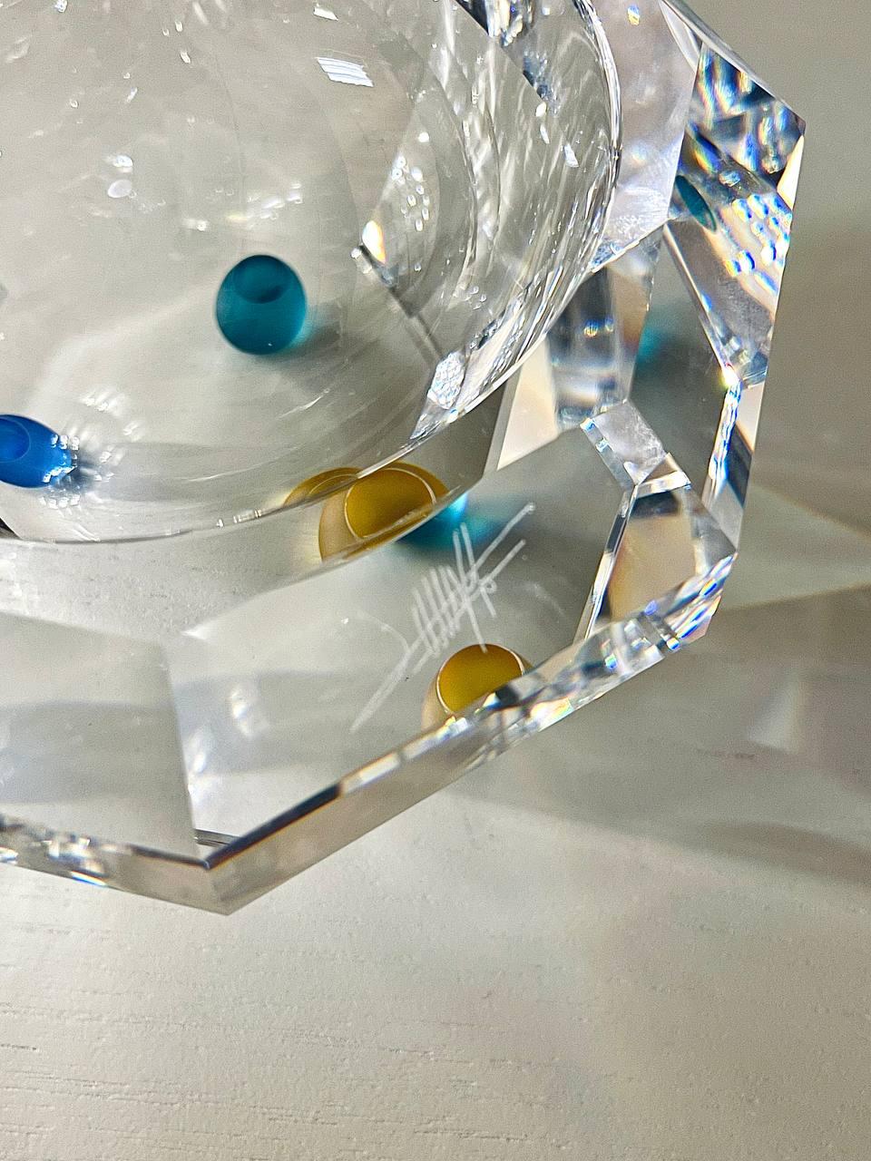 Joel Desgrippes Crystal Colorado Bowl for Swarovski 2