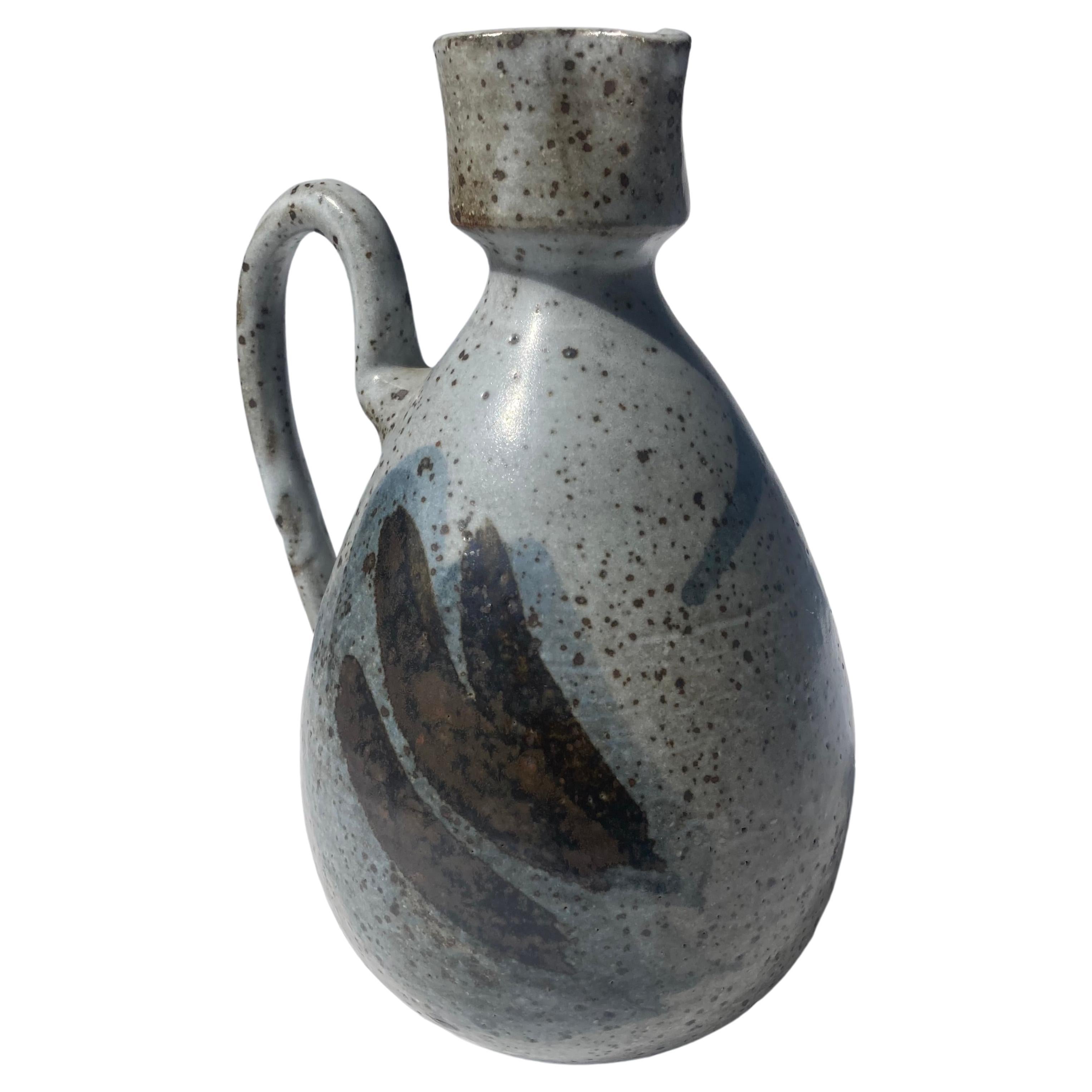 Joel Edwards Pottery / Ceramic Pitcher/ Carafe, Signed For Sale