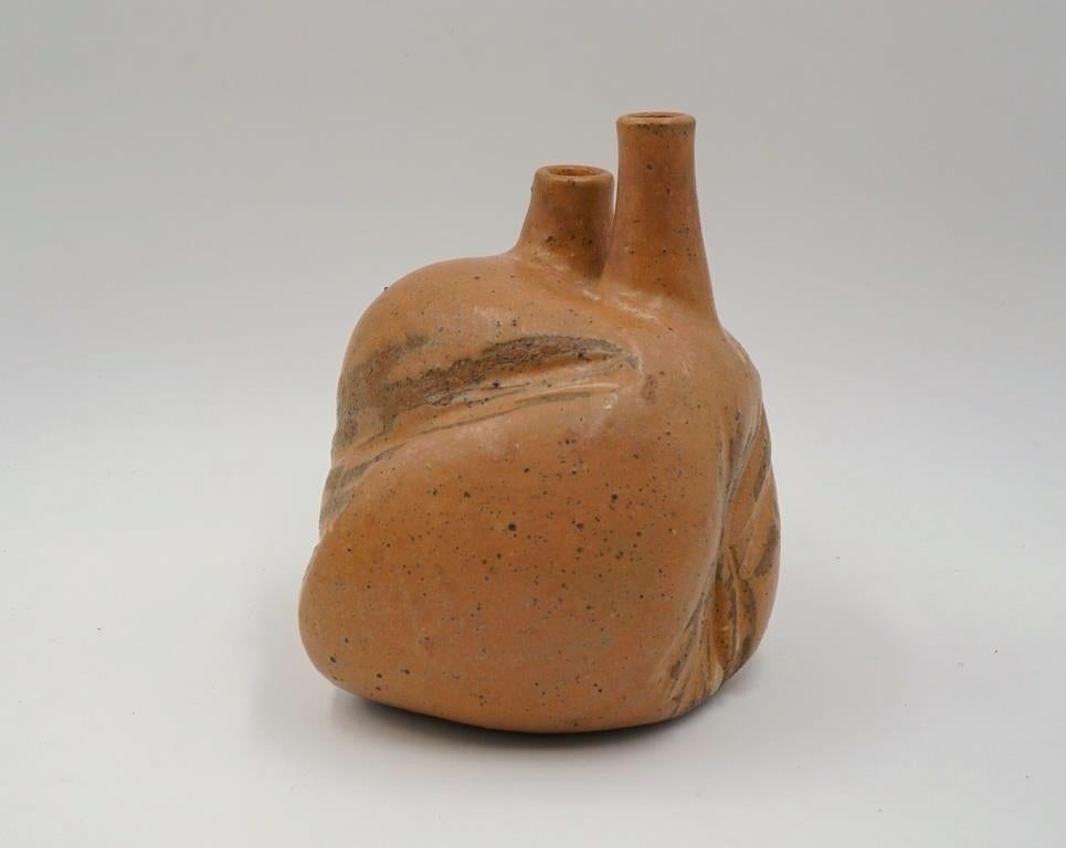 Mid-Century Modern Joel Edwards Pottery Vessel Sculpture Vase For Sale