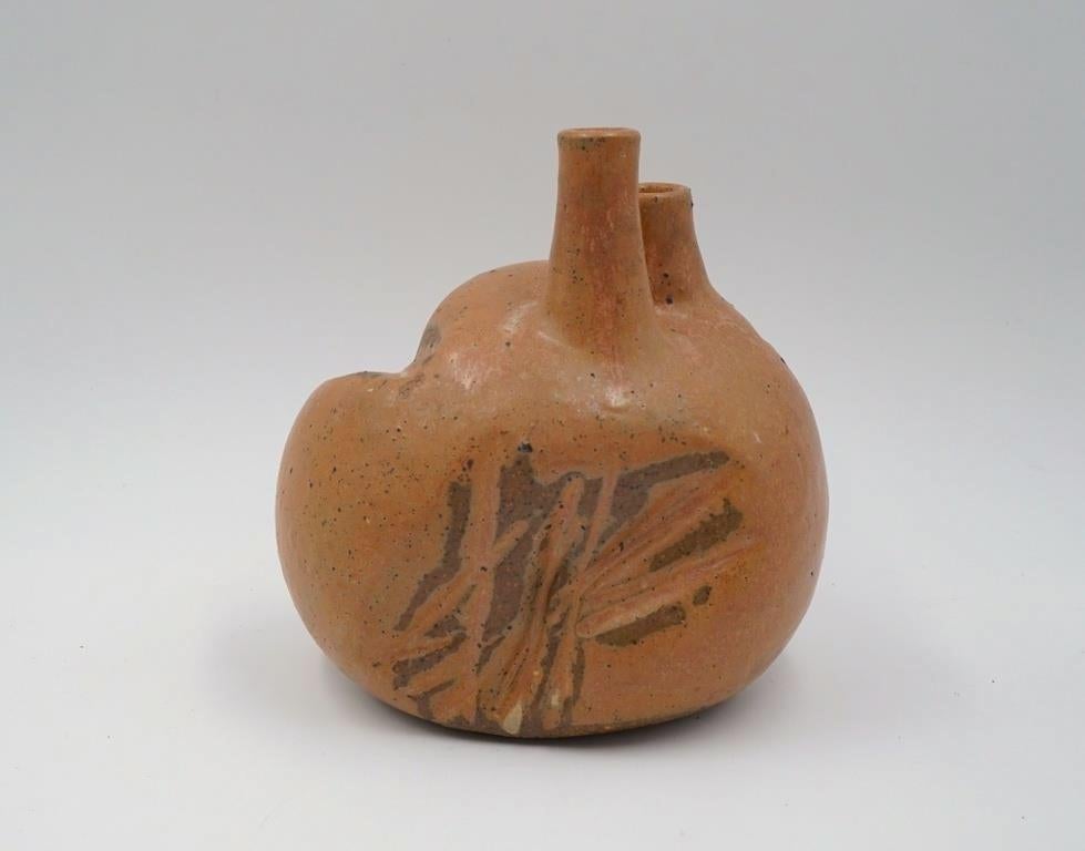 American Joel Edwards Pottery Vessel Sculpture Vase For Sale