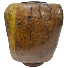 Joel Edwards Signé Mid-Century Modern Brutalist California Studio Pottery Vase
