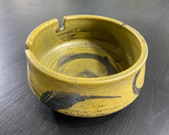 Joel Edwards Signé Mid-Century Modern California Studio Pottery Bol en céramique