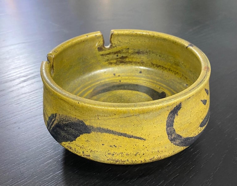 American Joel Edwards Signed Mid-Century Modern California Studio Pottery Ceramic Bowl For Sale