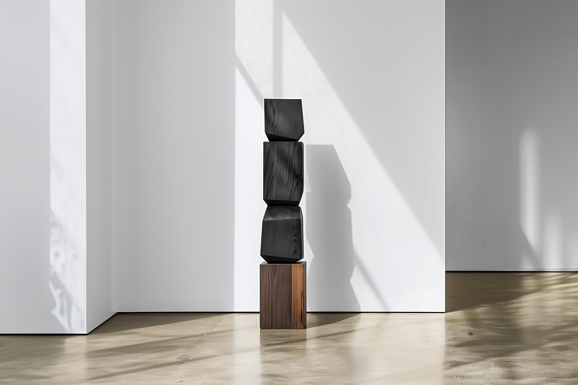 Mid-Century Modern Joel Escalona Designs Unseen Force No45 Figurative Wooden Art For Sale