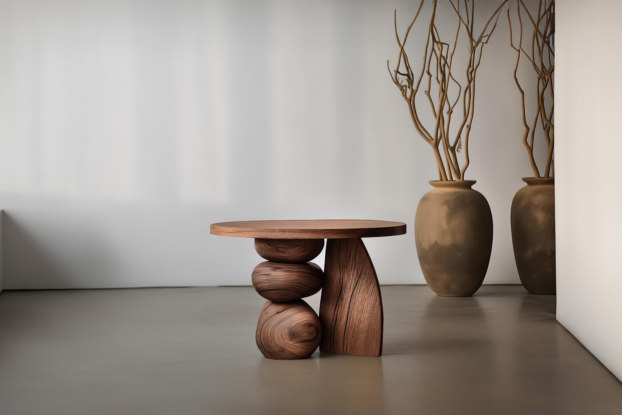 Brutalist Joel Escalona Elefante Side Table 14, Hefty and Artistic For Sale
