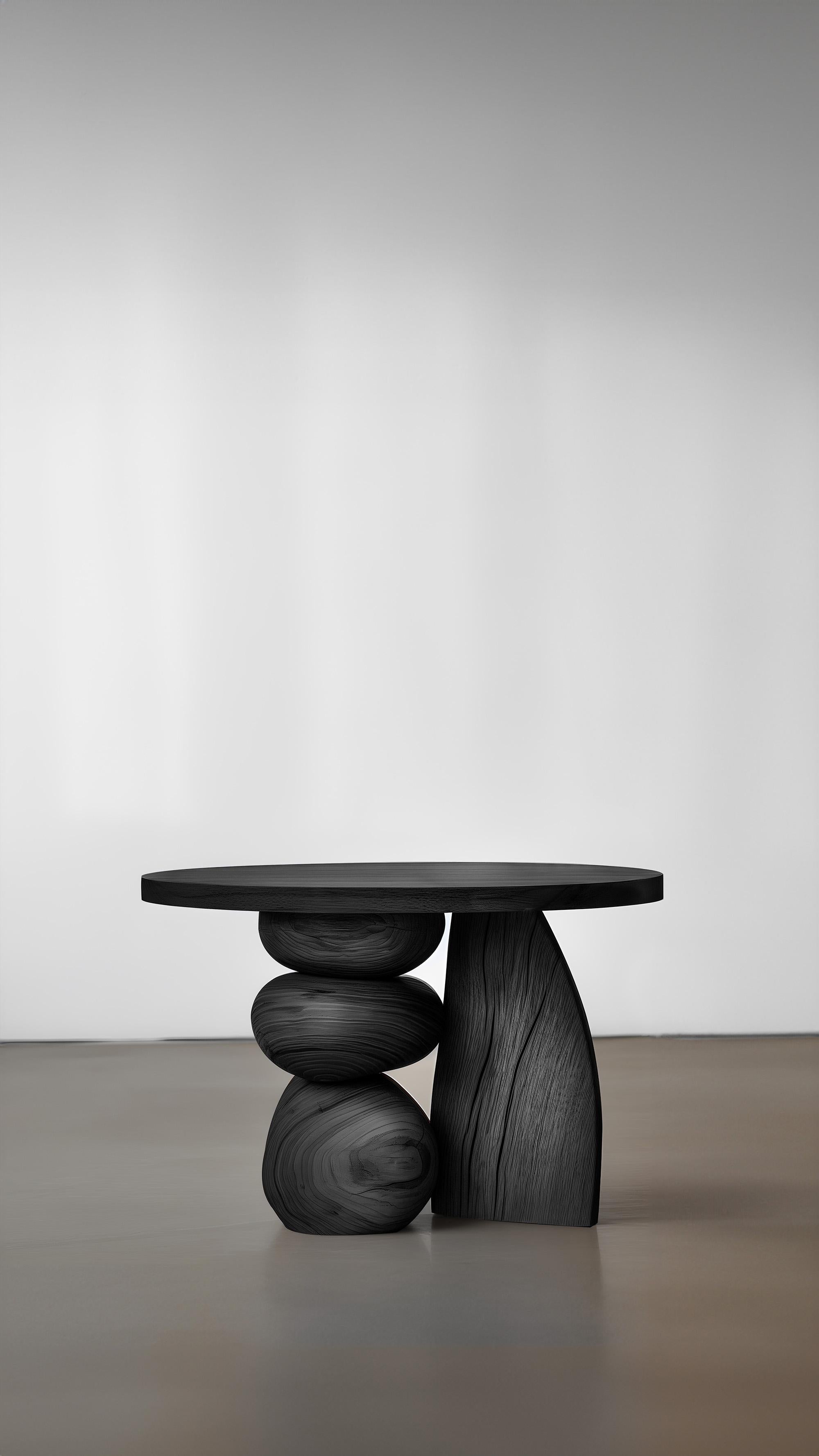 Hardwood Joel Escalona Elefante Side Table 14, Hefty and Artistic For Sale