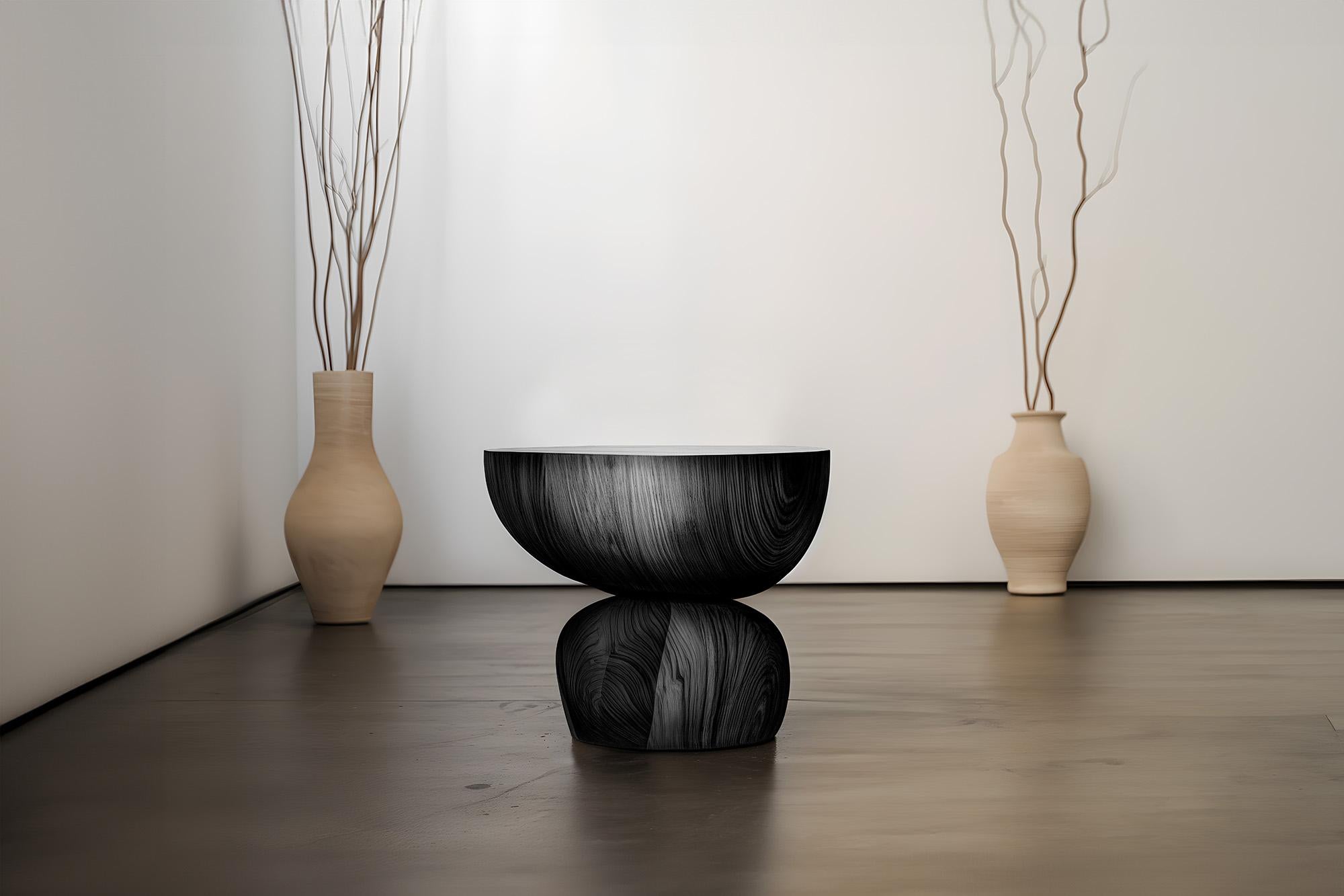 Contemporary Joel Escalona Elefante Side Table 17, Hefty Rounded Form For Sale