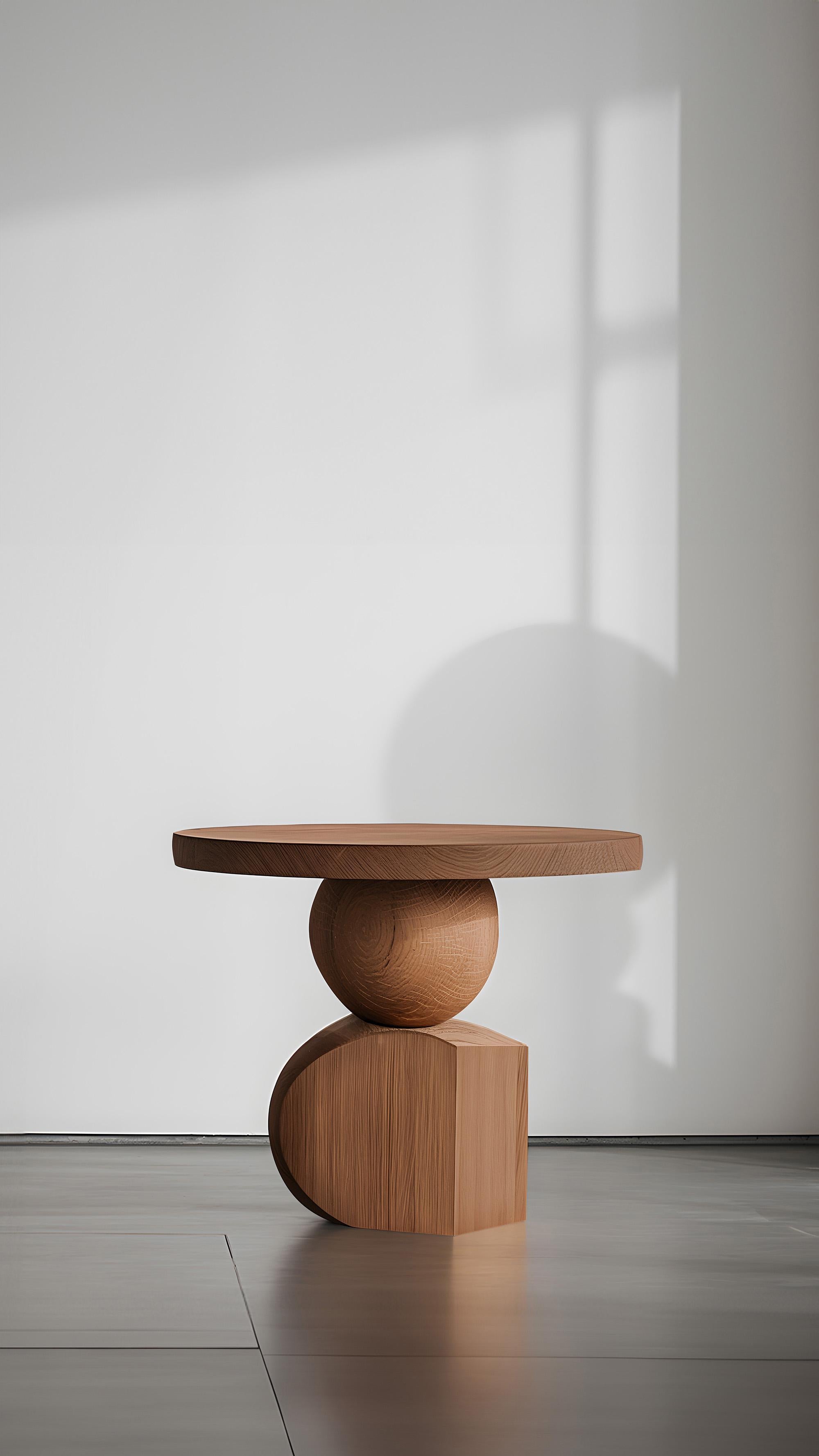 Bois de feuillus Joel Escalona Elefante Side Table 2, Rounded Organic Form en vente
