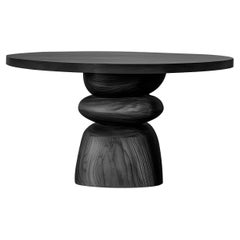 Joel Escalona Elefante Side Table 6, Weighty Design, Walnut Wood