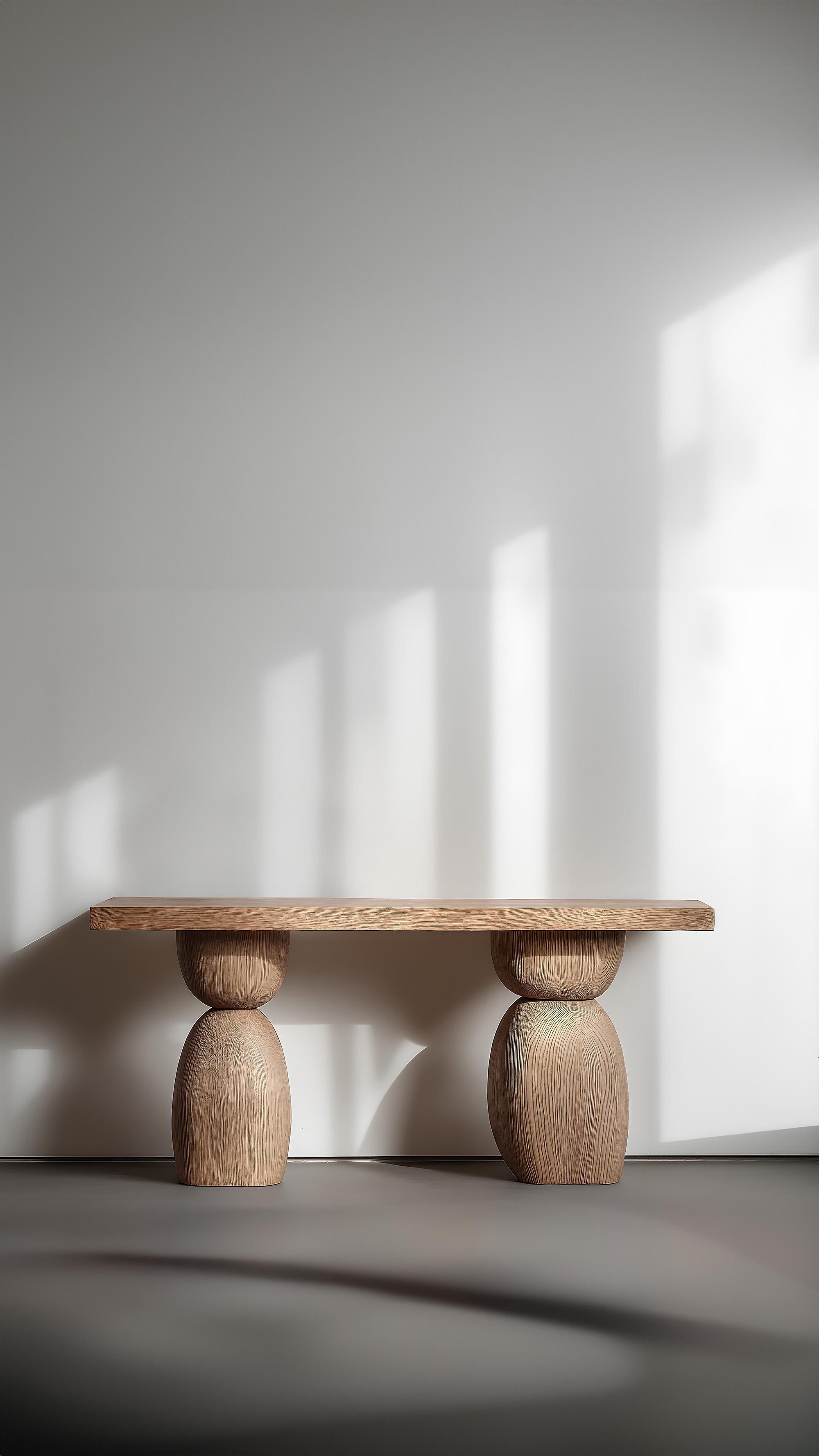 Mexican Joel Escalona Elefante Sideboard 50, Rich Textured Wood For Sale