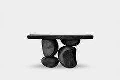 Joel Escalona's Elefante Console Table 33, Layered Wood, Dynamic Shape