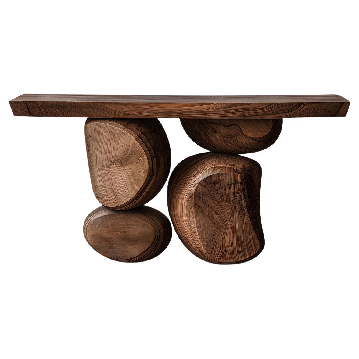 Joel Escalona's Elefante Console Table 33, Layered Wood, Dynamic Shape