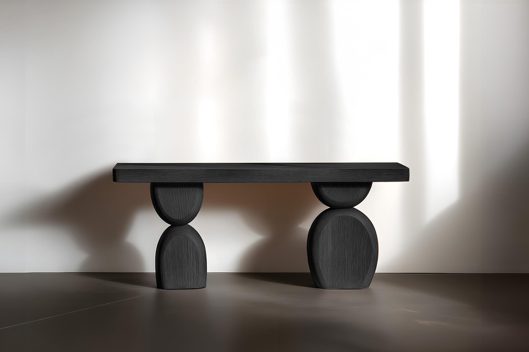 Joel Escalona's Elefante Console Table 53, Artistic Wood Finish In New Condition For Sale In Ciudad de México, CDMX