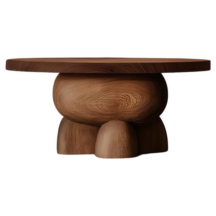 Joel Escalona's Elefante Beistelltisch 4, Massivholz Nussbaumholz, organische Formen im Angebot