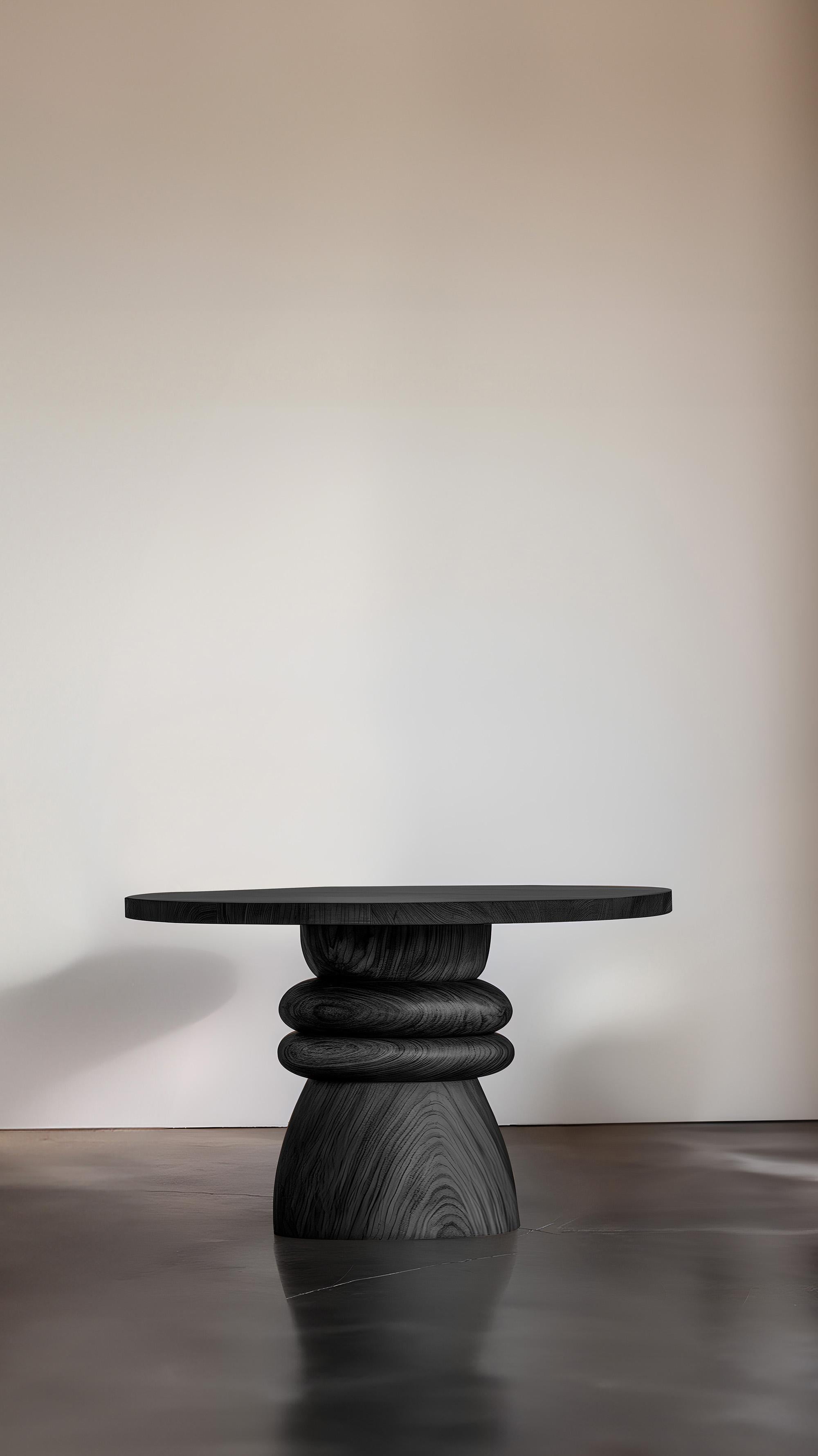 Bois de feuillus Table d'appoint Elefante de Joel Escalona 8, aspect organique massif en vente