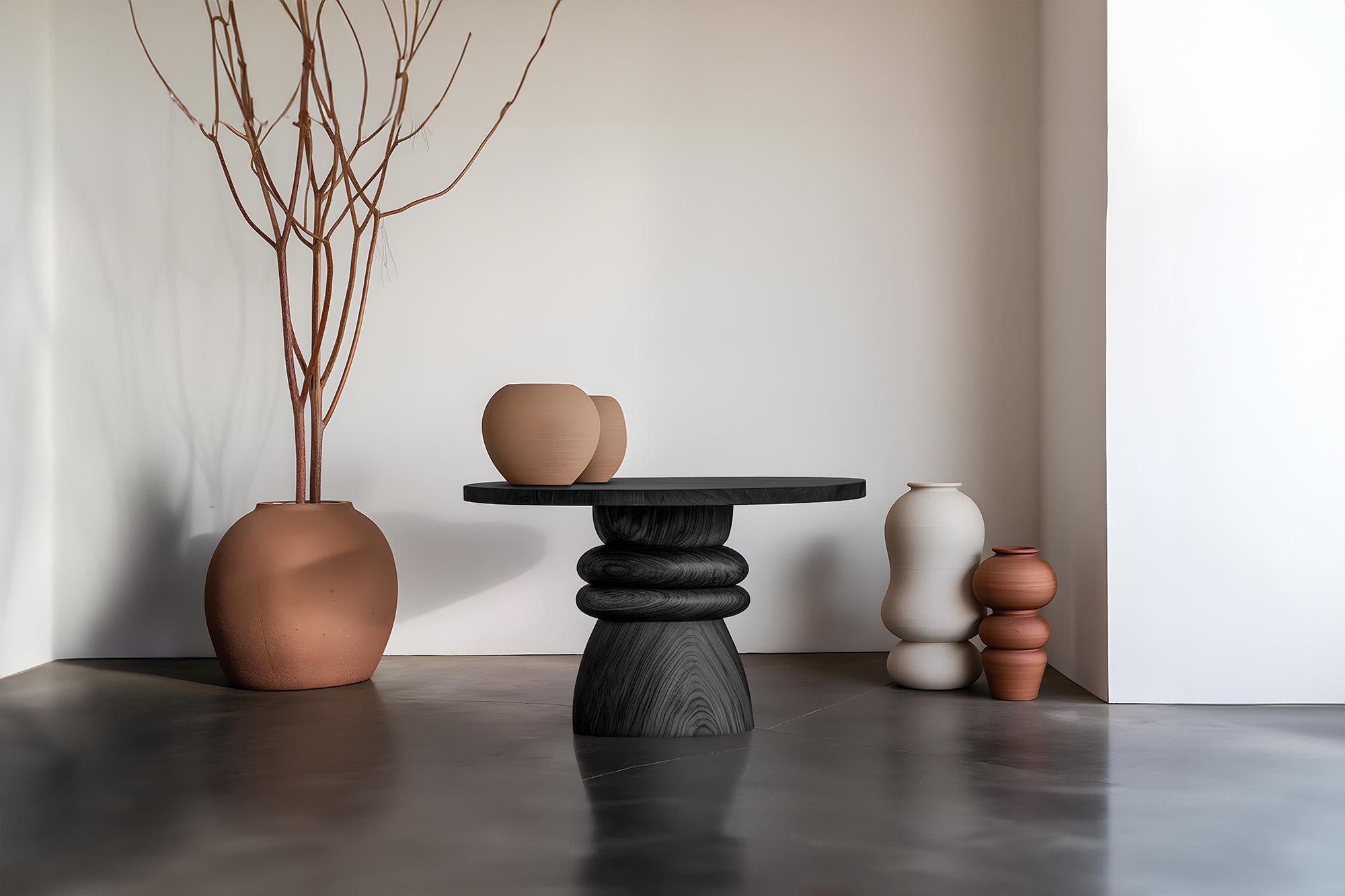 XXI secolo e contemporaneo Tavolino Elefante 8 di Joel Escalona, aspetto organico e pesante, Wood Wood in vendita